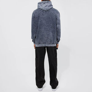 Nouvelle arrivée OEM vente en gros hommes acide lavage à capuche pull coloré personnalisé Streetwear à capuche pour hommes de haute qualité personnalisé - Product Image 5