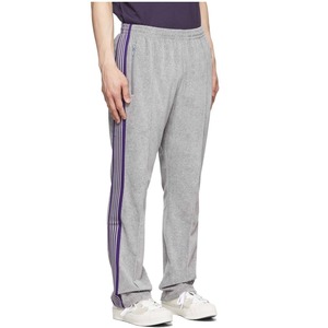 Pantalones de hombre, Pantalones rectos curvos a rayas de poliéster con cordón lateral, pantalones deportivos para correr, pantalones de chándal para hombre, pantalones apilados - Product Image 5