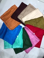 Hijab Ahe Zubda pour femmes musulmanes, doux, moyen, toutes saisons, 100% viscose, respirant, léger, plus de 20 couleurs, 3 côtés en dentelle, 110x180cm