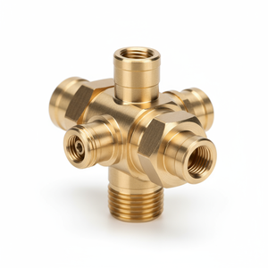 Латунные медицинские газовые соединители на заказ с ЧПУ обслуживание прецизионное производство респираторного оборудования - Product Image 3