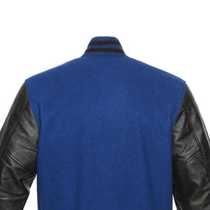 Veste en cuir pour homme de qualité supérieure 2026 avec manches en cuir, style varsity, veste bomber décontractée, manteau d'automne - Product Image 6