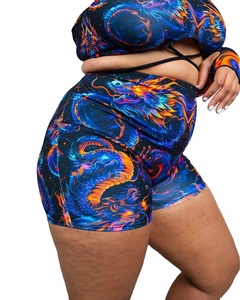 Short de sport taille haute pour femme, effet push-up, moulant, pour le yoga et l'entraînement - Product Image 1