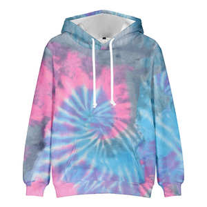 Personalizable 100% algodón polar Tie-Dye Hoodie Unisex cómodo colorido venta al por mayor OEM fabricación Unisex ropa cómoda - Product Image 2