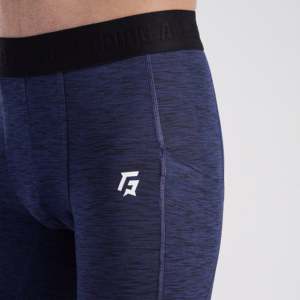 GA 2.0 Navy <b>Compression</b> <b>Men's</b> Leggings Premium Performance Pant <b>for</b> Fitness and Training - Product Image 4