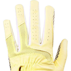 ถุงมือกอล์ฟหนังแท้กันลื่นสำหรับผู้ชายผู้หญิง, ถุงมือกอล์ฟหนังแกะระบายอากาศได้ด้ามจับนุ่มทนทานทุกสภาพอากาศสวมใส่เล่นกีฬาสีขาว - Product Image 3