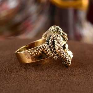 New Design Gothic Skull <b>Ring</b> Biker Brass <b>Rings</b> <b>Men</b> Antique Brass Snake Animal Jewelry Statement Band <b>Ring</b> <b>for</b> Wholesale/OEM/ODM - Product Image 4