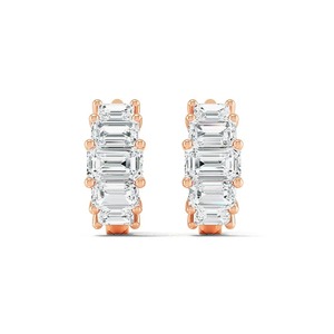 Elegant Design Lightweight Shining Moissanite Diamond <b>Earring</b> Superior Brilliance Wedding Function Indian Supplier 10K <b>Solid</b> - Product Image 1