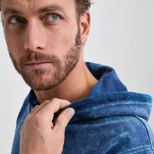 Sudaderas con capucha lavadas con ácido personalizables Invierno 2 piezas Diseño futurista con líneas en negrita y estilo innovador 100% forro polar de algodón - Product Image 6