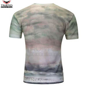 Camiseta de sublimación para hombre de alta calidad transpirable 100% algodón personalizable diseño de timbre y logotipo - Product Image 2