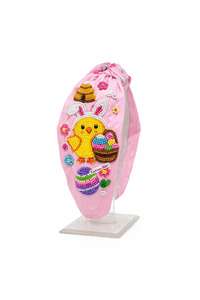 Diadema de Pascua con Cuentas Hecha a Mano para Mujeres y Niños, Accesorio para el Cabello con Diseño de Conejito y Huevo para el Festival de Primavera - Product Image 6