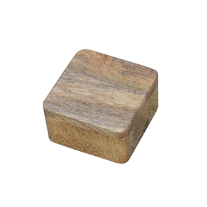 Boîte à épices en bois magnétique indienne avec couvercle en plastique pour ranger le sel de table Sels gastronomiques Assaisonnements préférés au prix de gros - Product Image 2