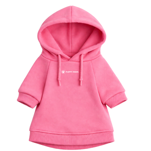 Sudadera con Capucha para Perro, Color Rosa Pálido, Forro Polar Suave, Sudadera con Capucha para Mascotas, Cálida y Acogedora, Ropa de Invierno para Perros Pequeños y Medianos, para Exteriores - Product Image 4