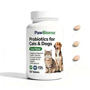Tabletas masticables de probióticos para mascotas de alta nutrición para el bienestar intestinal, reduce las alergias y apoya la salud de las mascotas - Product Image 2
