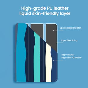 Etui intelligent FUNDA TABLETTE AZUL en cuir multicolore 2021/2020/2018 IPAD Pro12.9 "pour iPad certifié FCC - Product Image 2
