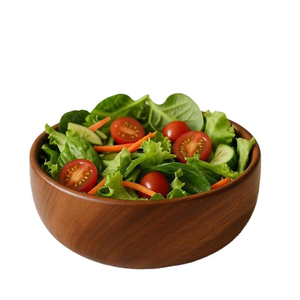 Saladier en bois d'acacia 100% de qualité supérieure, écologique pour la maison et les fêtes, avec logo personnalisé - Product Image 4