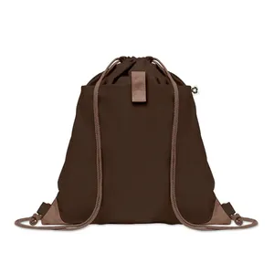 Sac Panda en coton recyclé avec cordon de serrage, sacs de sport écologiques, gadgets promotionnels - Product Image 5
