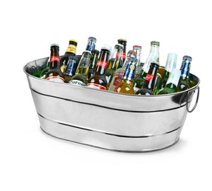 Cubo de hielo aislado con enfriador de vino de acero inoxidable para cerveza de champán a la venta - Product Image 3