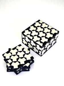 Best Quality Bone Inlay Tea Coaster for Table Top Indian Handmade Luxury Coaster Set of Bone Inlay <b>T</b> Set. - Product Image 3