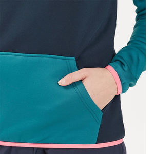 Sudadera con capucha de Jersey ajustado informal ligera cómoda de gran tamaño de lana ultrasuave para mujer OEM ropa de gimnasio sudadera - Product Image 4