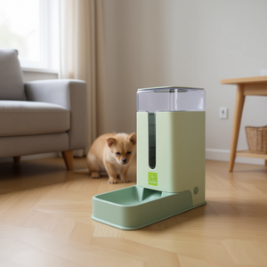 Comedero Redondo de Acero Inoxidable para Mascotas con Dispensador Automático de Agua, para Perros y Gatos, Fabricado por el Fabricante - Product Image 3