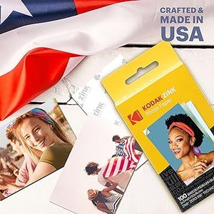 Papel Fotográfico Kodak Zink Premium de 2x3 Pulgadas (100 Hojas), Compatible con PRINTOMATIC Smile y Step, Tamaños A3 y A4, 260g - Product Image 3