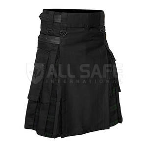 Kilt de tartán híbrido hecho en Pakistán de último estilo para hombre, Kilt de tartán híbrido de moda escocesa al por mayor - Product Image 1
