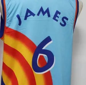 Лучший качественный сшитый баскетбольный трикотаж King James Space Jam