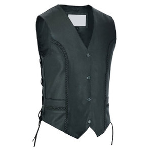 Chaleco de Cuero para Hombre, de Alta Calidad, Elegante, sin Mangas, Clásico, Informal - Product Image 1