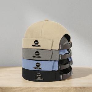 Unisex 6-Panel Baseball <b>Cap</b> Solid Color Adjustable Buckle Closure Cotton Canvas Casual <b>Hat</b> With Logo On Brim - Product Image 3