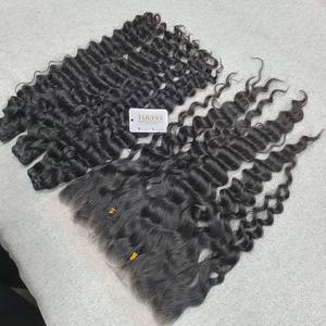 NOUVELLE TEXTURE!!! Steam birman machine à friser trame extension de cheveux humains couleur noire naturelle prix de gros - Product Image 3