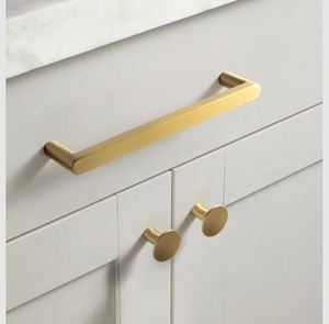 Tirador de cajón de latón, cantidad a granel para el hogar, cocina, muebles de oficina, herrajes, puerta, cajón, armario, manija - Product Image 2