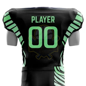 Ensemble d'uniformes de football américain personnalisés de haute qualité, tissu extensible résistant, logo brodé, design moderne de col, taille plus - Product Image 2