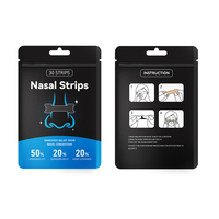 Bandes nasales pour le sommeil, adhésif doux et respectueux de la peau, patch nasal confortable à porter, bande nasale élastique, logo personnalisé