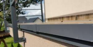 Renoplast ®   Perfil de aluminio para aleros K35, acabado de terrazas y balcones, suelos de baldosas sobre mortero adhesivo, sistemas de drenaje - Product Image 4