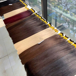 El proveedor vietnamita de confianza ofrece extensiones de cabello humano virgen súper rectas naturales de primera calidad a granel crudo - Product Image 1