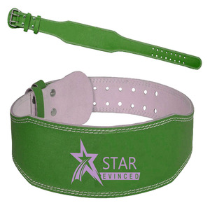 Ceinture de gymnastique personnalisée OEM de haute qualité sangle d'haltérophilie en néoprène matériau en cuir de vache résistant grande taille boucle à logo de qualité - Product Image 6