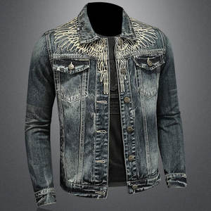 Veste à capuche en denim décontractée pour hommes veste de travail streetwear d'hiver veste épaisse manteau vente en gros et personnaliser - Product Image 6