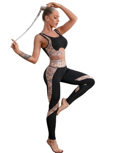 สปอร์ตบราและกางเกงโยคะสปอร์ตปรับแต่งได้ดีไซน์ใหม่มีโลโก้ - Product Image 2