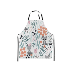 Meilleures ventes Tablier de cuisine en coton pur sans manches à impression personnalisée en sublimation avec logo personnalisé - Product Image 2