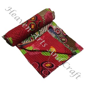 Kantha <b>Quilt</b> Gudari Kantha <b>Quilt</b> Gudari Hot Selling Wholesale Gold Supplier GD1097 <b>Handmade</b> Kantha <b>Quilt</b> Cotton Printed Indian - Product Image 3