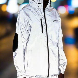 เสื้อกันลมโอเวอร์ไซส์แจ็คเก็ตมีฮู้ดกันน้ำย้อนยุคแนววินเทจสำหรับการวิ่งกลางแจ้งความหนาบาง - Product Image 1