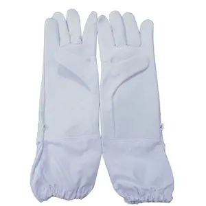 High Quality Beekeeping Leather Hand protecter for beekeepers ventilated comfortable Mesh Cotton Leather hand protecter