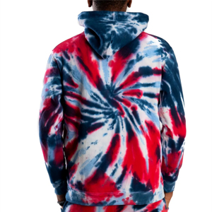 Chándal con Capucha para Hombre, Tallas Grandes, Teñido con Técnica Tie-Dye, Transpirable, Antibacteriano, Ligero, Cómodo, Fabricación Sostenible, Personalizable - Product Image 5