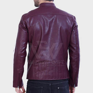 Chaqueta de invierno para hombre de la mejor calidad, transpirable, precio al por mayor, piel de vaca, cuello levantado, logotipo frontal, venta en línea - Product Image 3