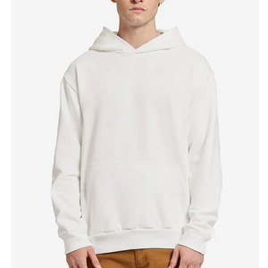 Sweat à capuche polaire en poly-coton pour homme 3719, coupe décontractée, en molleton bouclette, style minimaliste et épuré, de marque, sur mesure - Product Image 1
