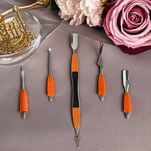 เครื่องมือทำเล็บสแตนเลสแบบสองด้าน ดีไซน์ใหม่ปี 2026 ทนทาน ใช้ซ้ำได้ ที่ดันหนังกำพร้าแบบคอมโบ Stahlmann Pro  รับสกรีนโลโก้ - Product Image 5