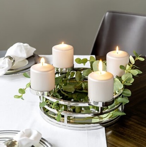 Home Decorative Designer Wood Round Candle Holders Modern Design Candle Stand for Christmas Decoration Low Price - Product Image 6