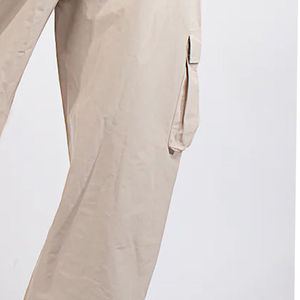 Casual Loose Pants for Women Wholesale Factory OEM High Quality <b>Wide</b> <b>Leg</b> <b>Cargo</b> Pockets Pants Trousers for Women Unique Design - Product Image 2
