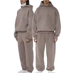 OEM 2026 Survêtement de jogging 100% Coton molletonné léger délavé à l'acide réversible, coupe ample et oversize, modèle pull uni MADE TRIOTAKE - Product Image 3