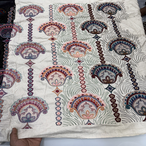 Tela de Algodón Bordada con Encaje Floral para Vestidos, Camisas, Prendas de Vestir y Decoración del Hogar, Venta al por Mayor - Product Image 5